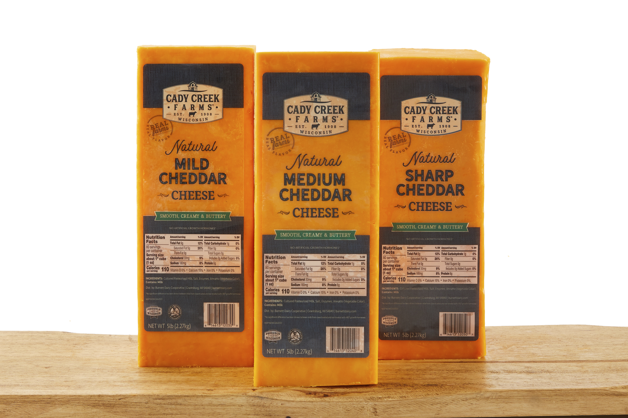 Cady Creek Farms Sharp Cheddar | Burnett Dairy